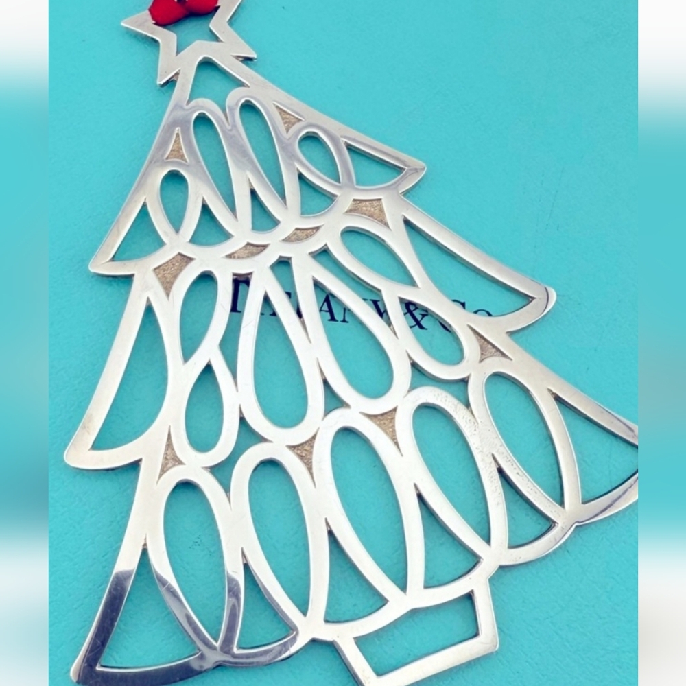 💐🌲1998 Tiffany & Co. Sterling Silver Christmas Tree Ornament🎄💐 🎄